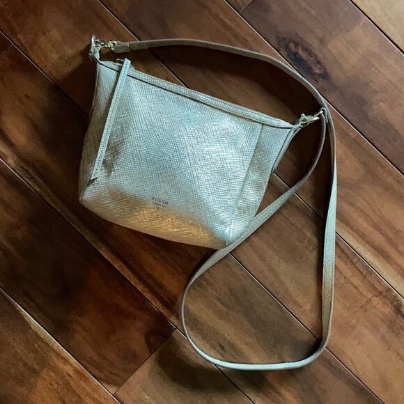 Fossil Gold Crossbody Bag - Picture 1 of 9